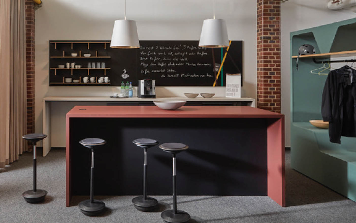 Kaffeestation mit K-Modul Tresen von Werner Works. (Foto: Werner Works)