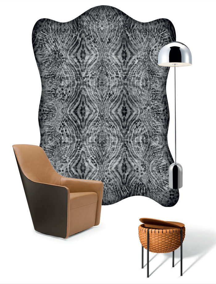 Teppich Armoured bear von MOOOI. Sesssel Foster von WALTER KNOLL, Beistelltisch von POLTRONA FRAU